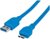 Изображение Kabel USB Techly USB-A - micro-B 0.5 m Niebieski (304857)