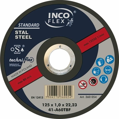 Изображение Techniflex TARCZA METAL SZLIF.INCOFLEX 125*6,5 M275-125-6.5-22A24S