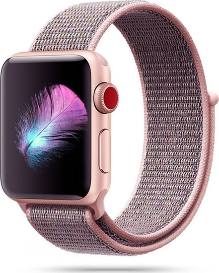 Изображение Tech-Protect TECH-PROTECT NYLON APPLE WATCH 1/2/3/4/5/6 (38/40MM) PINK SAND