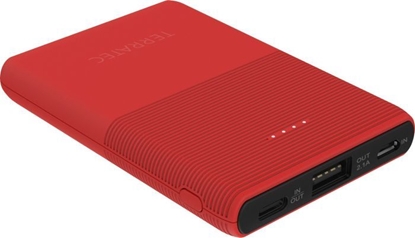 Attēls no Powerbank TerraTec P50 5000mAh Czerwony