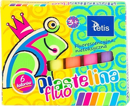 Изображение Tetis Plastelina fluorescencyjna 15g 6kol. TETIS