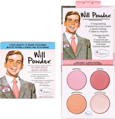 Attēls no The Balm THE BALM_Will Powder Blush Quad paleta róży do policzków 10g