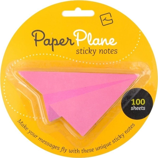 Изображение Thinking Gifts Paper Plane - karteczki samoprzylepne - różowe (335156)