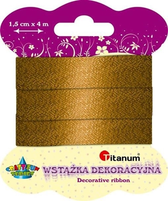 Изображение Titanum Wstążka metalizowana 15mm x 4m złota