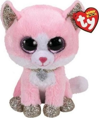 Attēls no TY Beanie Boos Fiona - różowy kot 24 cm