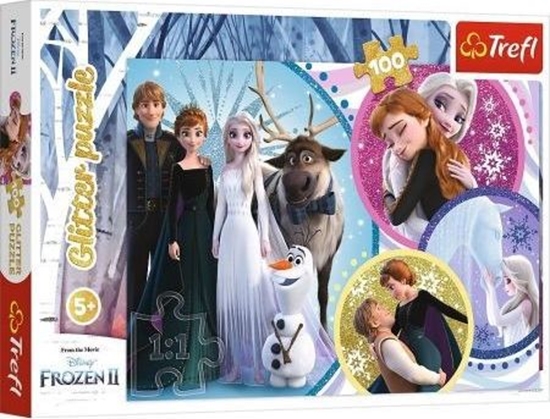 Picture of Trefl Puzzle 100 el. Glitter W blasku miłości Frozen 2