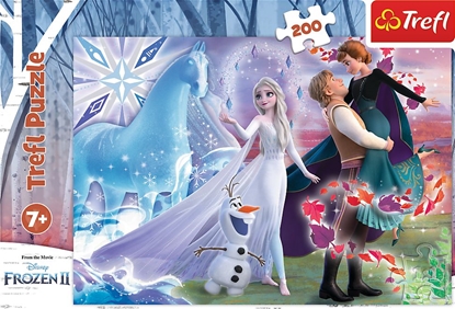 Picture of Trefl Puzzle 200 elementów Magiczny świat sióstr. Frozen 2.