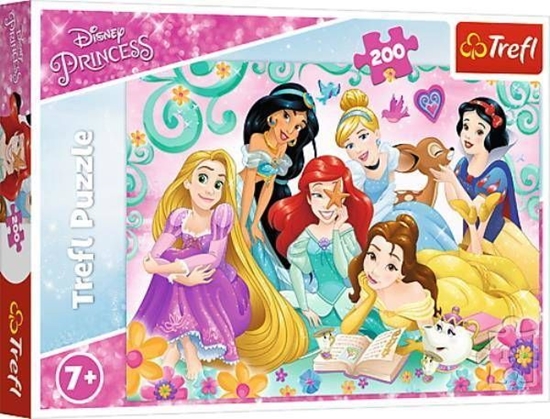 Изображение Trefl Puzzle 200el Radosny świat księżniczek. Disney Princess 13268 Trefl p12