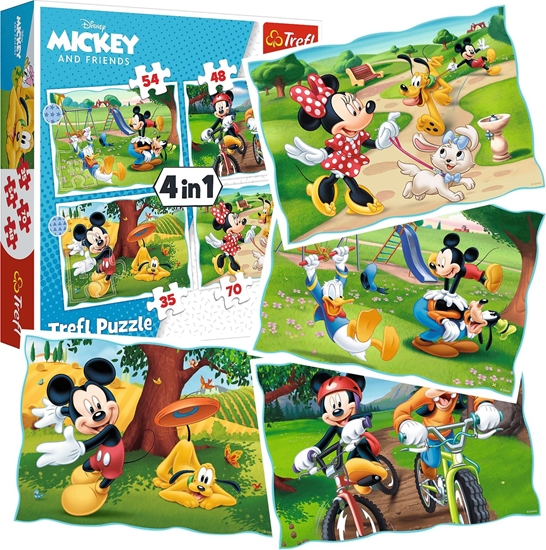 Picture of Trefl Puzzle 4w1 Fajny dzień Mickiego / Disney Standard Characters 34604 Trefl p8