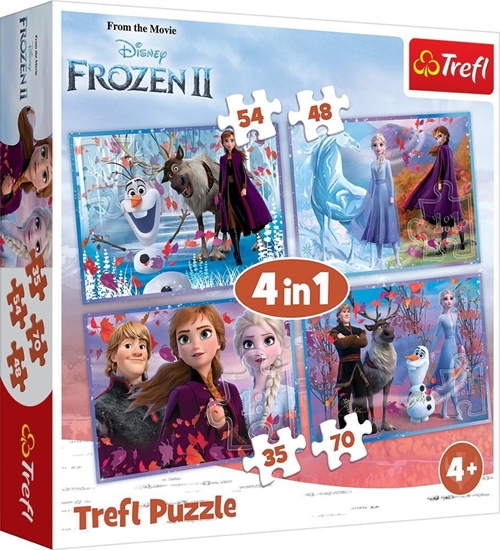 Picture of Trefl Puzzle 4w1 Kraina Lodu 2 (Frozen 2) - Podróż w nieznane