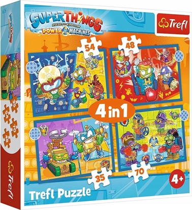 Picture of Trefl PUZZLE 4W1 TREFL 34390 SUPER AKCJA PUD