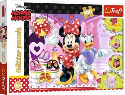 Picture of Trefl Puzzle brokatowe Minnie i błyskotki Minnie Mouse 100 ele.