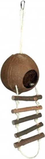 Picture of Trixie Domek z kokosu z drabinką, śr. 13 cm