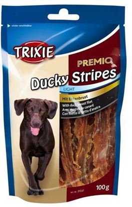 Изображение Trixie PASKI Premio Ducky Stripes Light Kaczka 100g