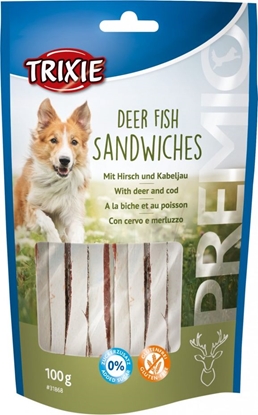 Picture of Trixie Przysmak PREMIO Deer Fish Sandwiches, dziczyzna i dorsz, 100 g