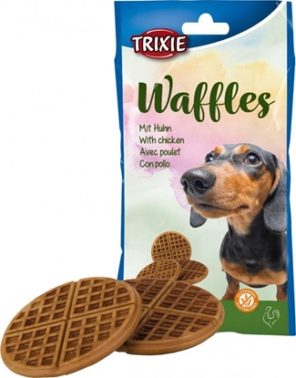 Изображение Trixie Wafle, przysmak dla psa, z kurczakiem, 7 cm, 3 szt./100 g,