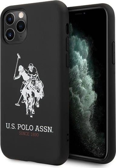 Изображение U.S. Polo Assn US Polo USHCN65SLHRBK iPhone 11 Pro Max czarny/black Silicone Collection