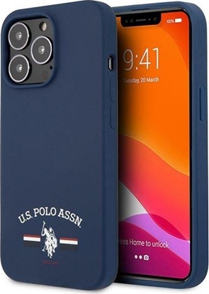 Изображение U.S. Polo Assn US Polo USHCP13LSFGV iPhone 13 Pro / 13 6,1" granatowy/navy Silicone Collection