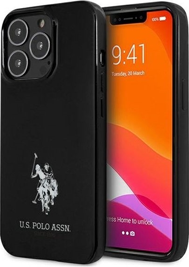 Изображение U.S. Polo Assn US Polo USHCP13LUMHK iPhone 13 Pro / 13 6,1" czarny/black hardcase Horses Logo