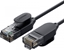 Изображение Ugreen Kabel sieciowy UGREEN NW122 Ethernet RJ45, Cat.6A, UTP, 0.5m (czarny)