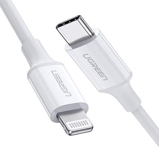 Изображение UGREEN Lightning To Type-C Cable 1m white