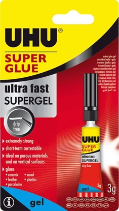 Изображение UHU KLEJ SUPER GLUE UHU CONTROL 3G