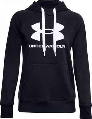 Attēls no Under Armour Bluza damska Rival Fleece Logo Hoodie Czarna r. L