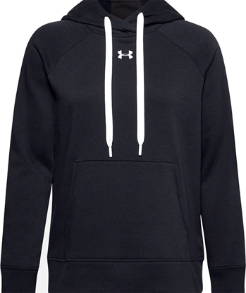 Attēls no Under Armour Bluza damska Under Armour Rival Fleece Hb Hoodie czarna 1356317 001 : Rozmiar - L