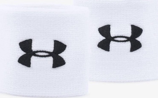 Изображение Under Armour Frotki Performance Wristbands białe (1276991-100)