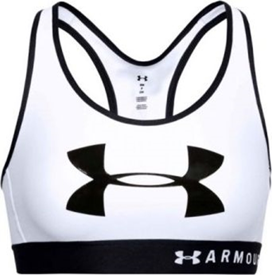 Изображение Under Armour Under Armour Mid Keyhole Graphic Bra 1344333-100 białe XS