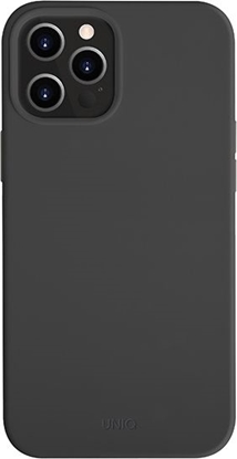 Picture of Uniq UNIQ etui Lino Hue Apple iPhone 12 Pro Max czarny/ink black Antimicrobial