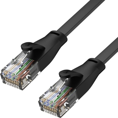 Attēls no Unitek RJ45 - RJ45, Cat.6, 0,5m, czarny (C1808GBK)