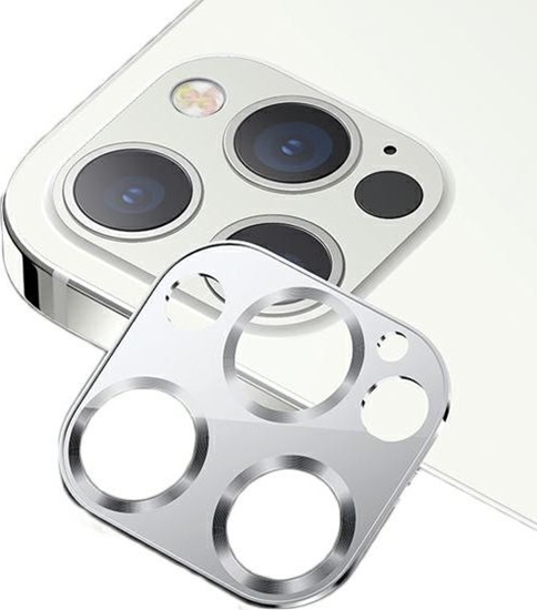 Picture of Usams USAMS Camera Lens Glass iPhone 12 Pro metal srebrny/silver BH704JTT01 (US-BH704)