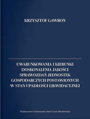 Изображение Uwarunkowania i kierunki doskonalenia jakości..