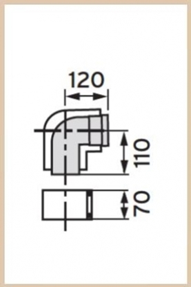 Attēls no Vaillant Kolano koncentryczne DN80/125 87° 303210