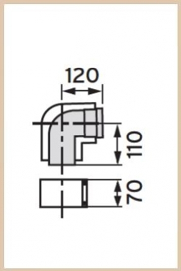 Picture of Vaillant Kolano koncentryczne DN80/125 87° 303210