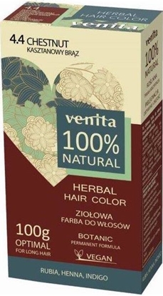Attēls no Venita Herbal Hair Color ziołowa farba do włosów 4.4 Kasztanowy Brąz 100g