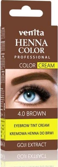 Изображение Venita VENITA_Professional Henna Color henna do brwi w kremie 4.0 Brown 30g