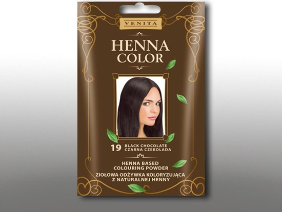 Picture of Venita Ziołowa odżywka koloryzująca Henna Color 30g 19 Czarna czekolada