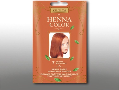 Attēls no Venita Ziołowa odżywka koloryzująca Henna Color 30g 7 miedziany