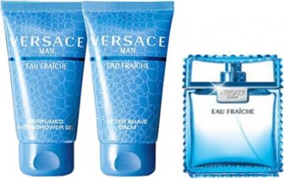 Attēls no Versace Man Eau Fraiche Zestaw dla mężczyzn EDT 5ml + Żel pod prysznic 25ml + Balsam po goleniu 25ml