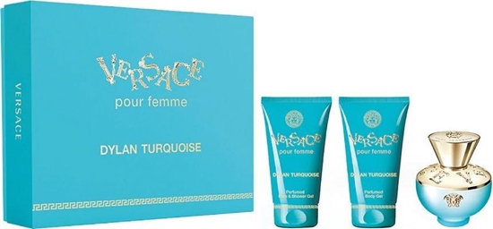 Picture of Versace SET VERSACE Dylan Turquoise Pour Femme EDT spray 50ml + SHOWER GEL 50ml + BODY GEL 50ml