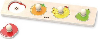 Изображение Viga Toys Viga 44531 Pierwsze puzzle z uchwytami - owoce