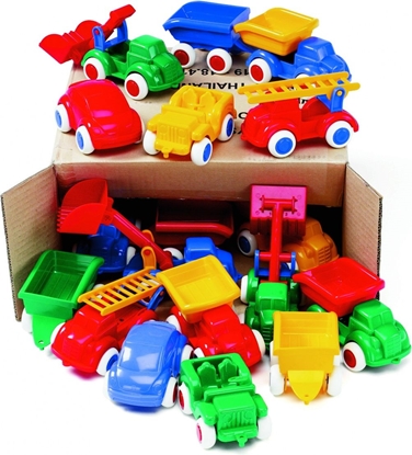 Attēls no Viking Toys Pojazdy w kartonie zestaw przedszkolny 18szt. różne kolory