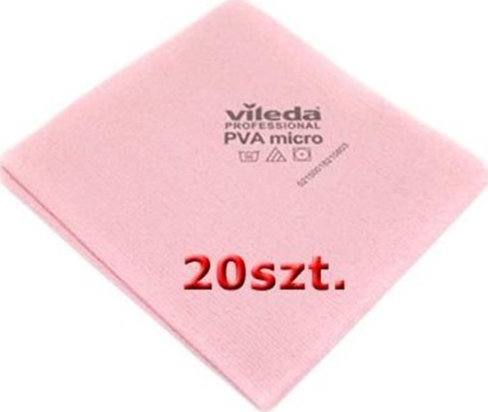 Picture of Vileda Vileda Zestaw Ścierka Pva Micro Czerwona 20szt