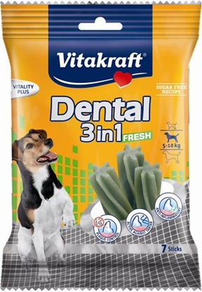 Attēls no Vitakraft DENTAL 3in1 FRESH 5-10kg 7sz.120g