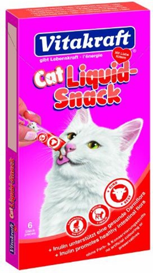 Picture of Vitakraft VITAKRAFT 6x15g CAT LIQUID-SNACK WOŁOWINA