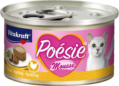 Attēls no Vitakraft VITAKRAFT KOT 85g pusz. POESIE KURA mus /12