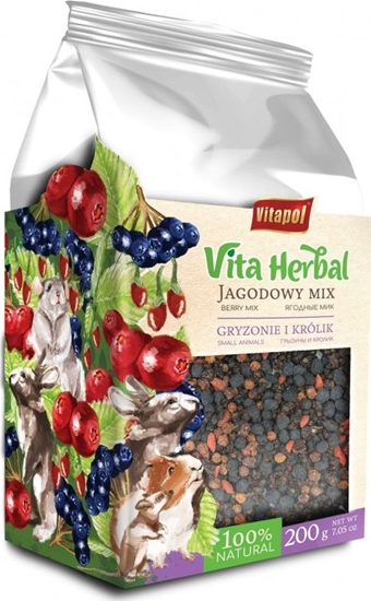 Picture of Vitapol Vita Herbal dla gryzoni i królika, jagodowy mix, 200g