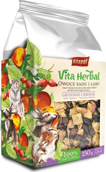 Изображение Vitapol Vita Herbal dla gryzoni i królika, owoce z sadu i lasu, 150g